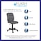 Flash Furniture Mid-Back Gray Quilted Vinyl Swivel Task Office Chair GO-1691-1-GY-GG - alternate 6